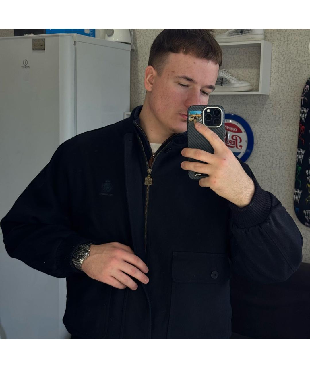 PAUL & SHARK Темно-синяя шерстяная куртка, фото 8