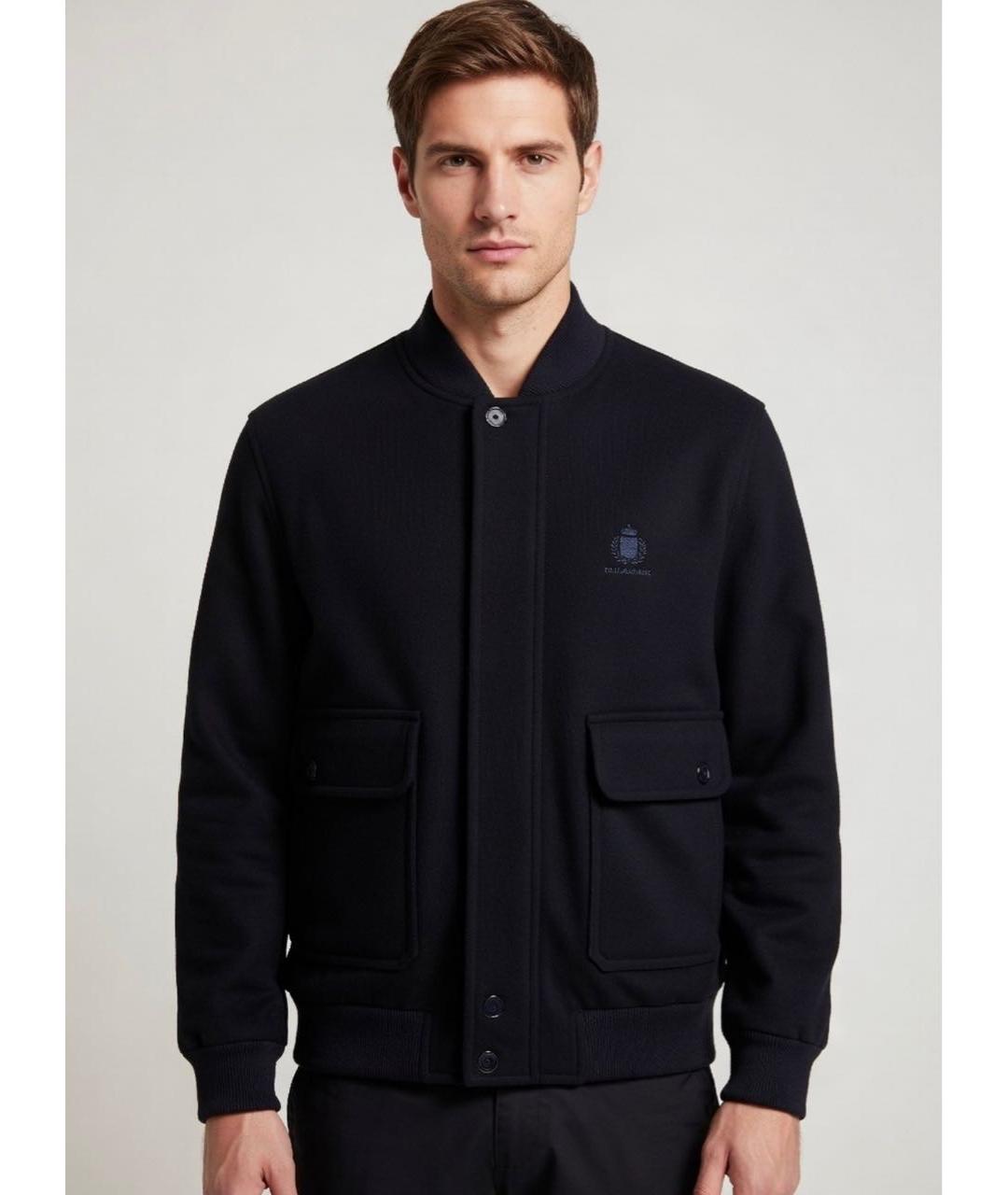 PAUL & SHARK Темно-синяя шерстяная куртка, фото 8