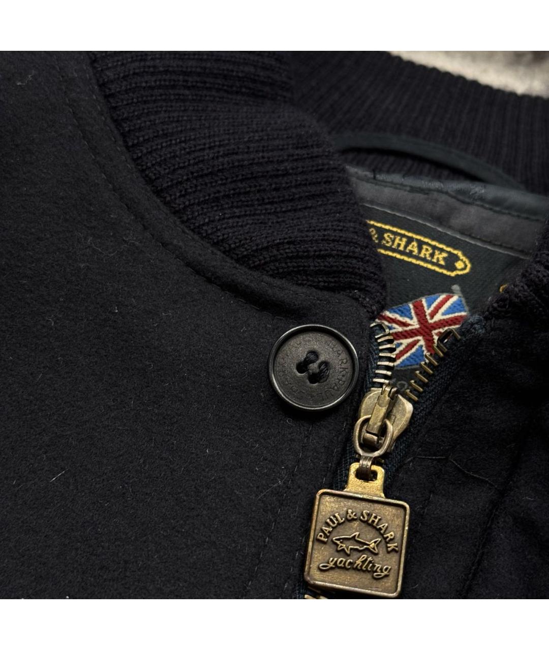 PAUL & SHARK Темно-синяя шерстяная куртка, фото 6