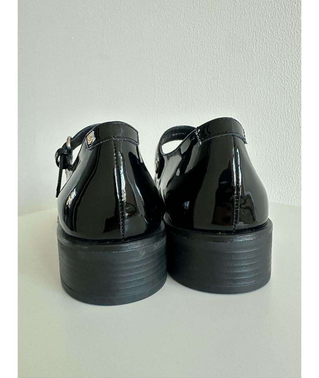 MIU MIU Черные туфли из лакированной кожи, фото 4