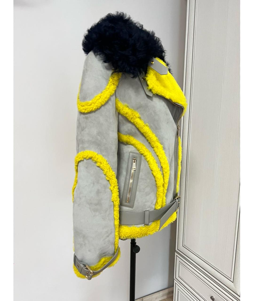 VERSACE Серая дубленка, фото 2