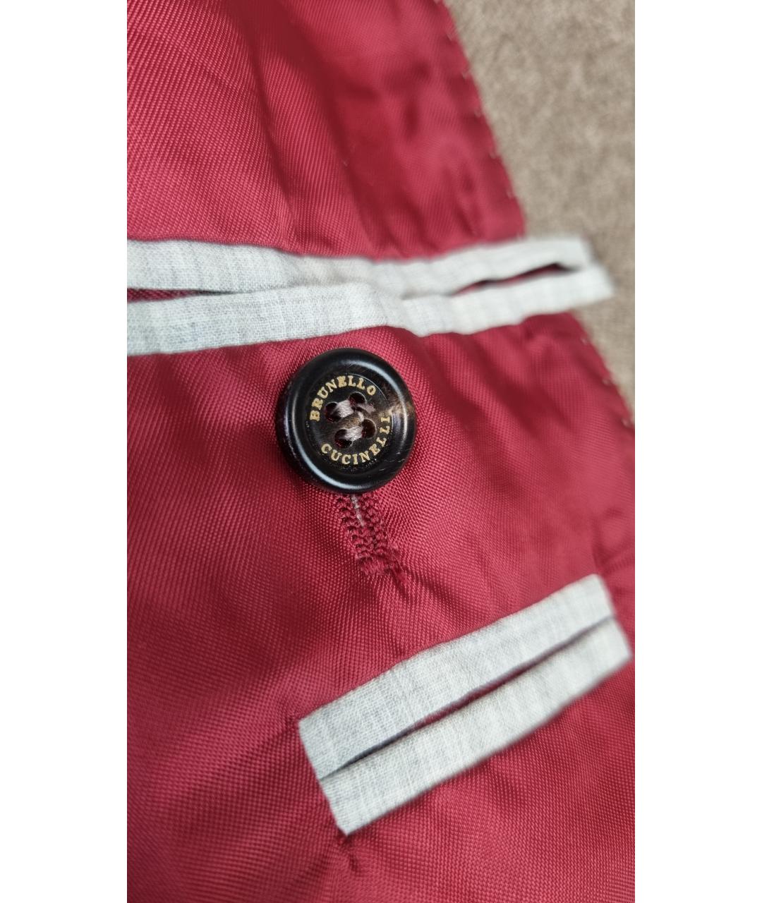 BRUNELLO CUCINELLI Бежевое шерстяное пальто, фото 4