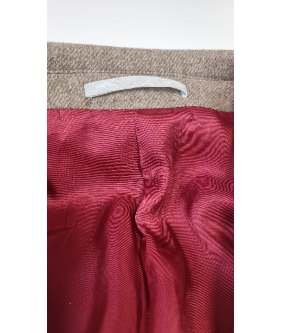 BRUNELLO CUCINELLI Бежевое шерстяное пальто, фото 6