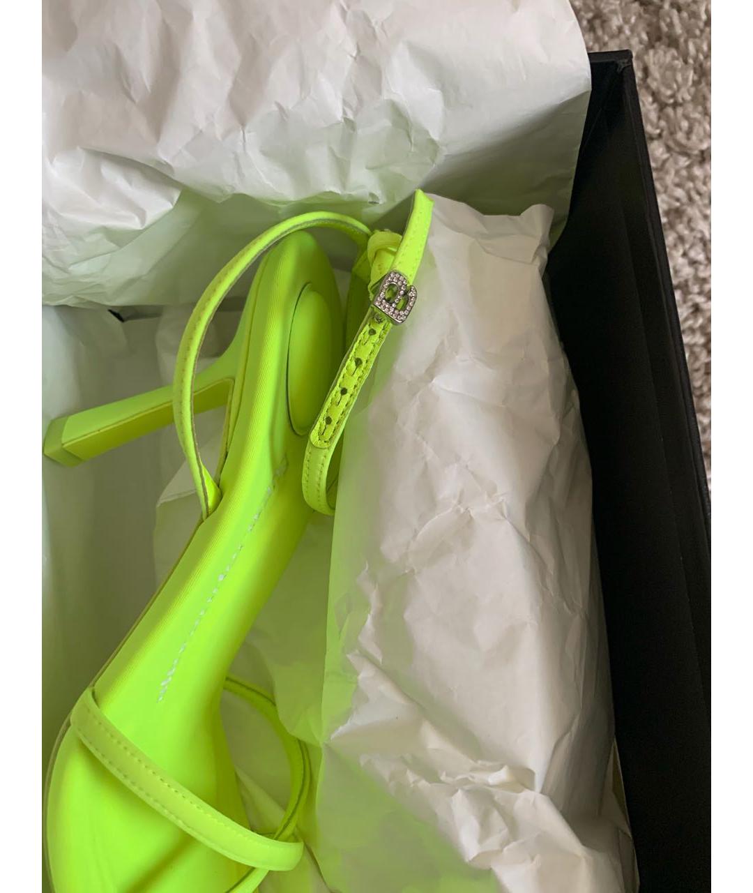 ALEXANDER WANG Салатовые босоножки, фото 4
