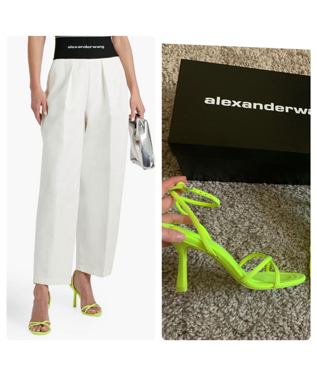 ALEXANDER WANG Салатовые босоножки, фото 5