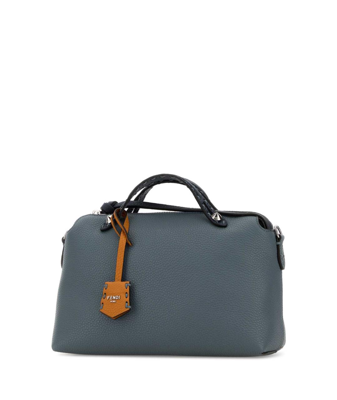 FENDI Голубая кожаная сумка через плечо, фото 2