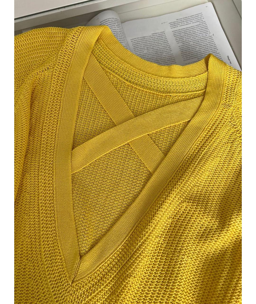 HERMES Желтый кардиган, фото 6