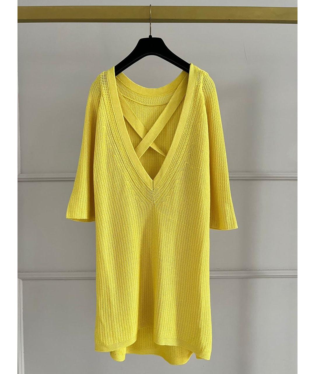 HERMES Желтый кардиган, фото 2