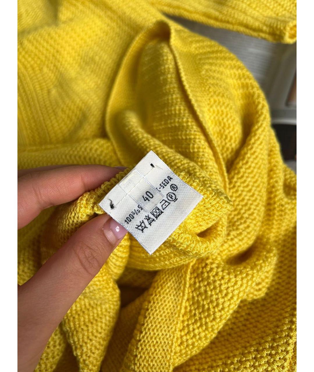 HERMES Желтый кардиган, фото 4