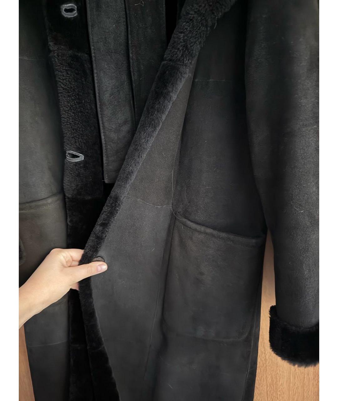 CERRUTI 1881 Черная замшевая дубленка, фото 3