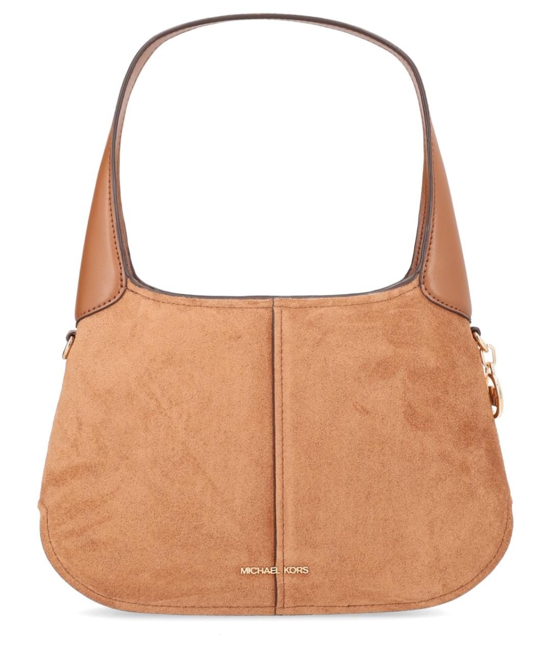 MICHAEL KORS Коричневая кожаная сумка через плечо, фото 1