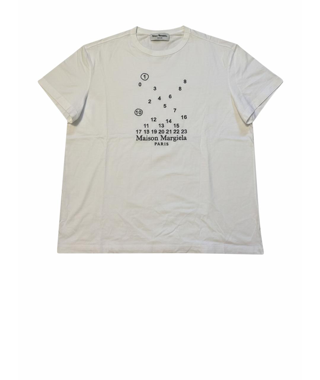 MAISON MARGIELA Белая хлопковая футболка, фото 1