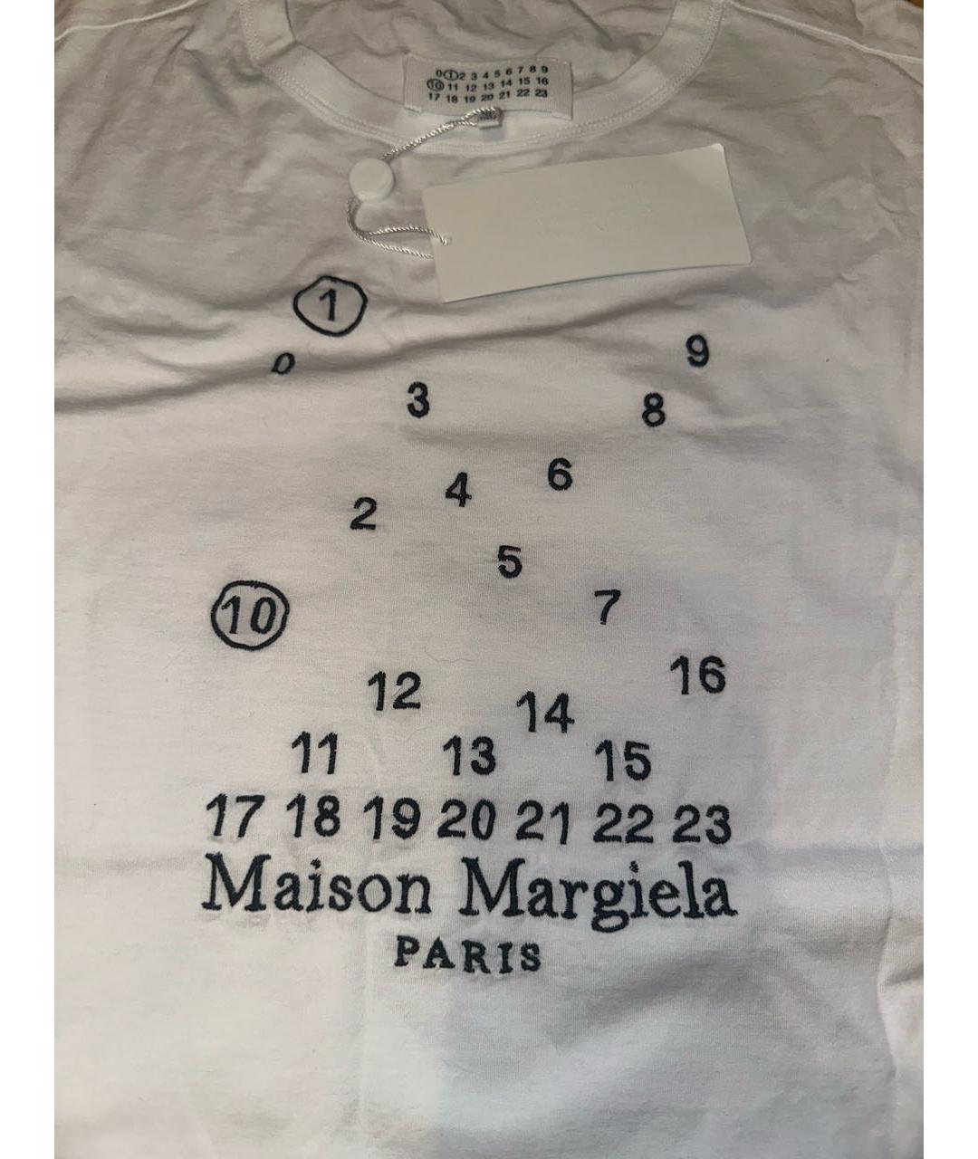MAISON MARGIELA Белая хлопковая футболка, фото 4