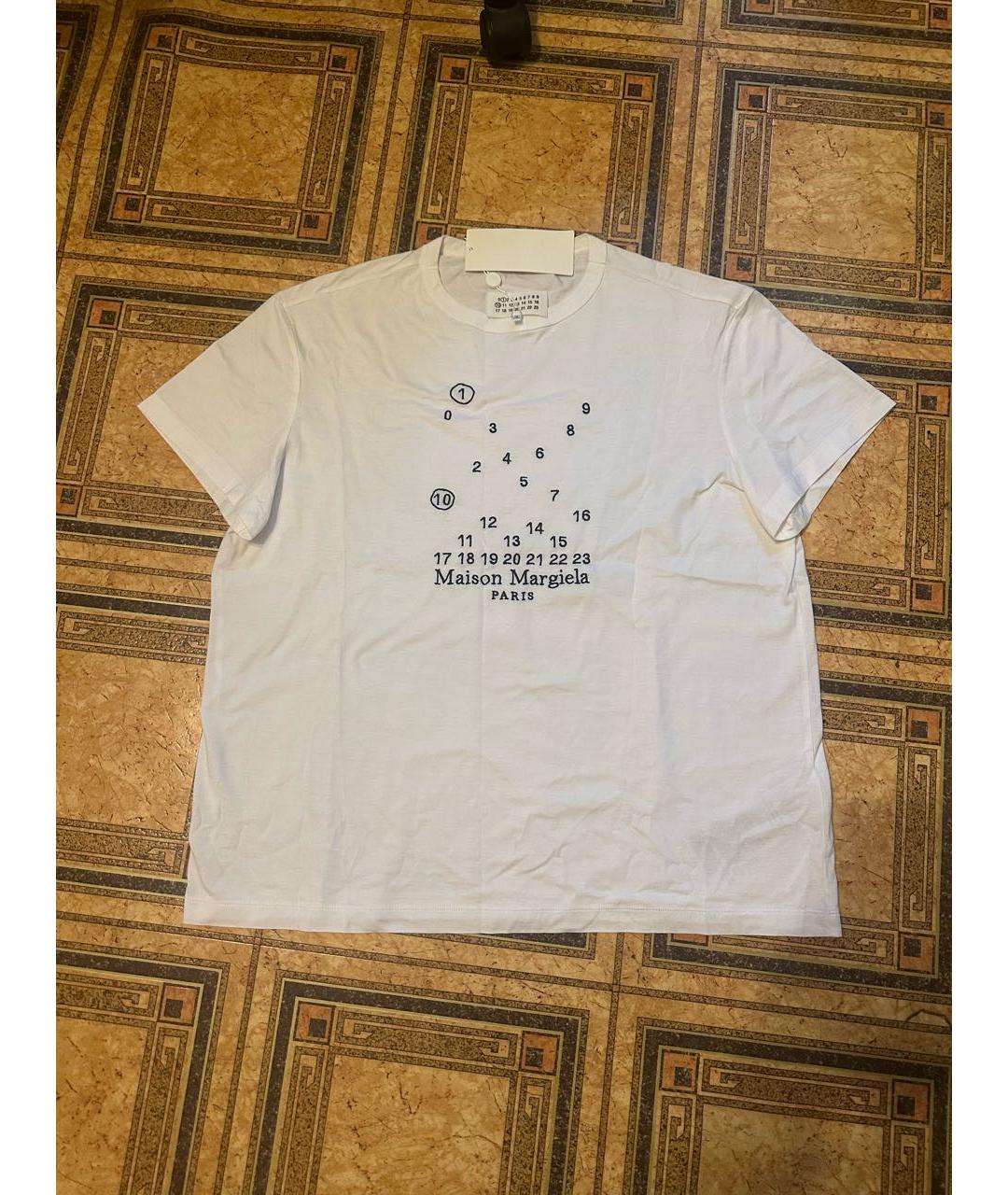 MAISON MARGIELA Белая хлопковая футболка, фото 5