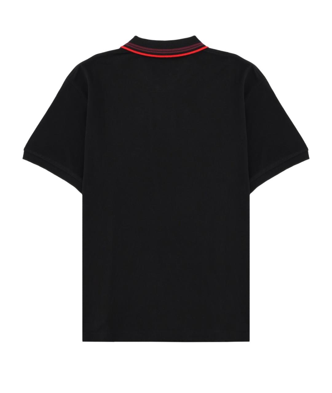 VIVIENNE WESTWOOD Черное хлопковое поло с коротким рукавом, фото 2