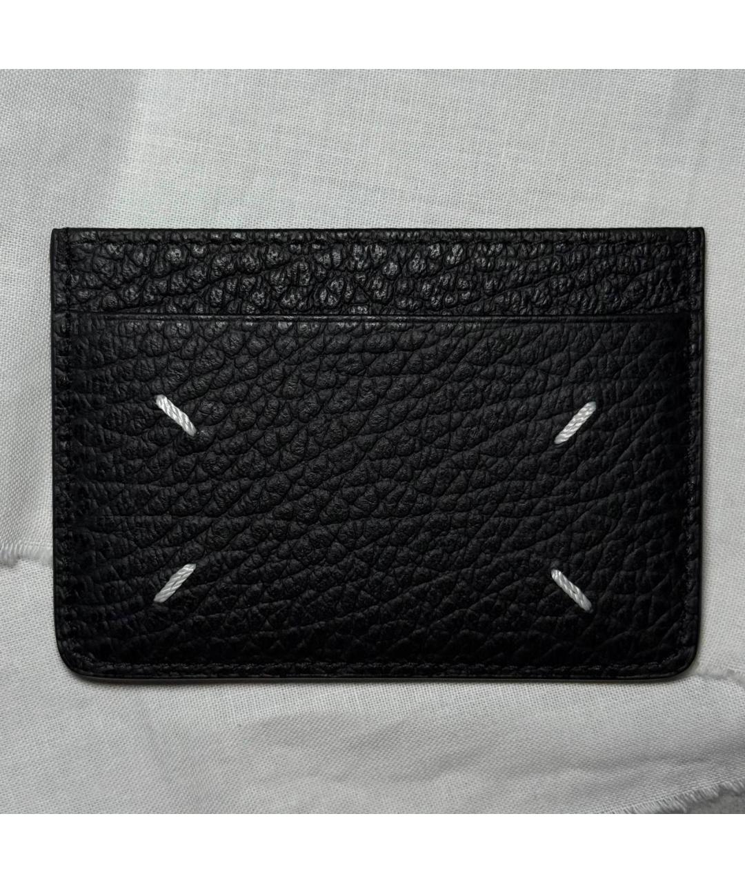 MAISON MARGIELA Черный кожаный кардхолдер, фото 8
