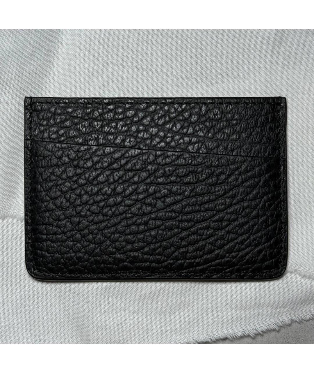 MAISON MARGIELA Черный кожаный кардхолдер, фото 4