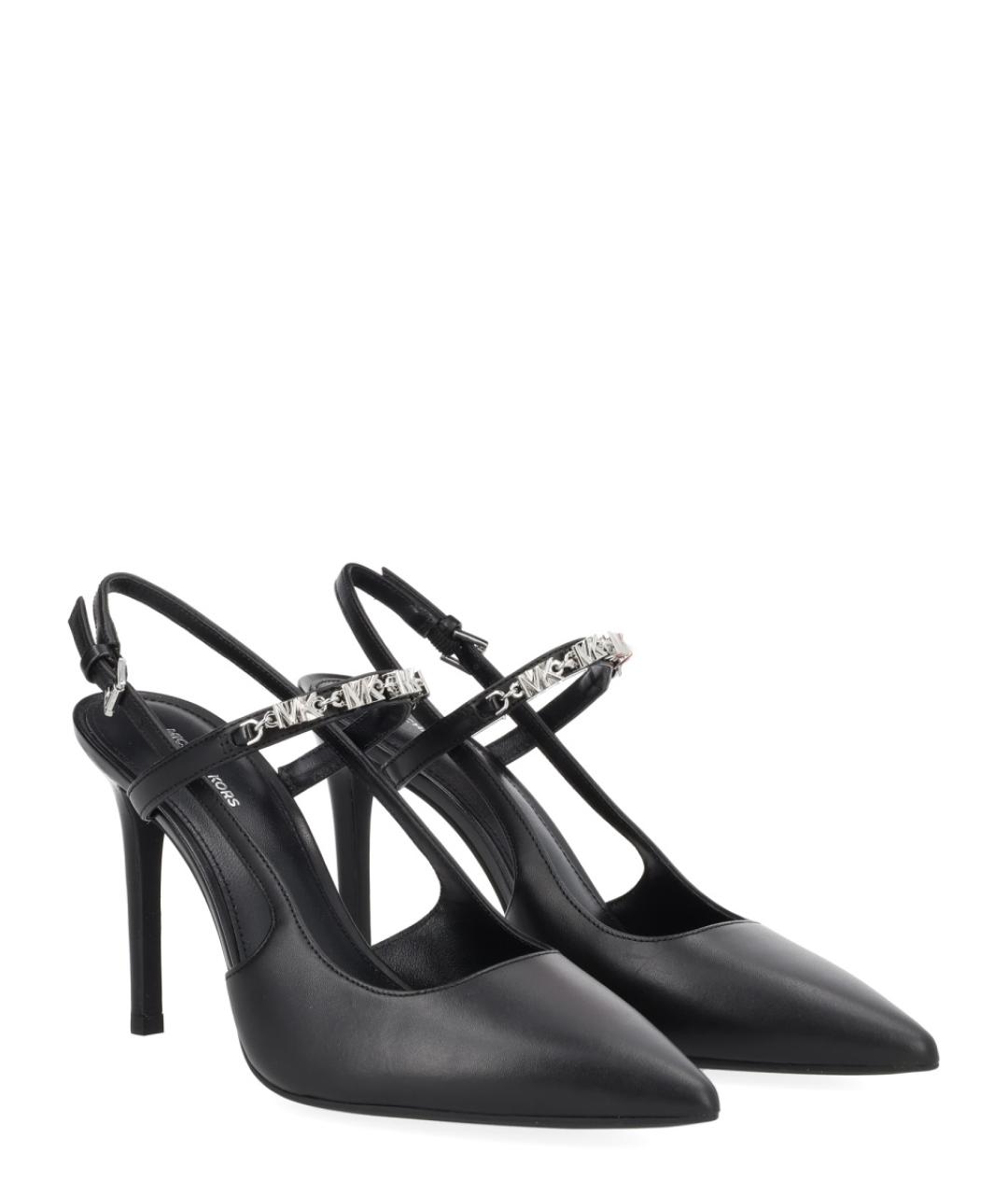 MICHAEL KORS Черные кожаные туфли, фото 2