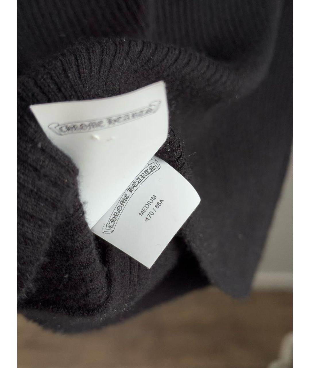 CHROME HEARTS Черная кашемировая водолазка, фото 6