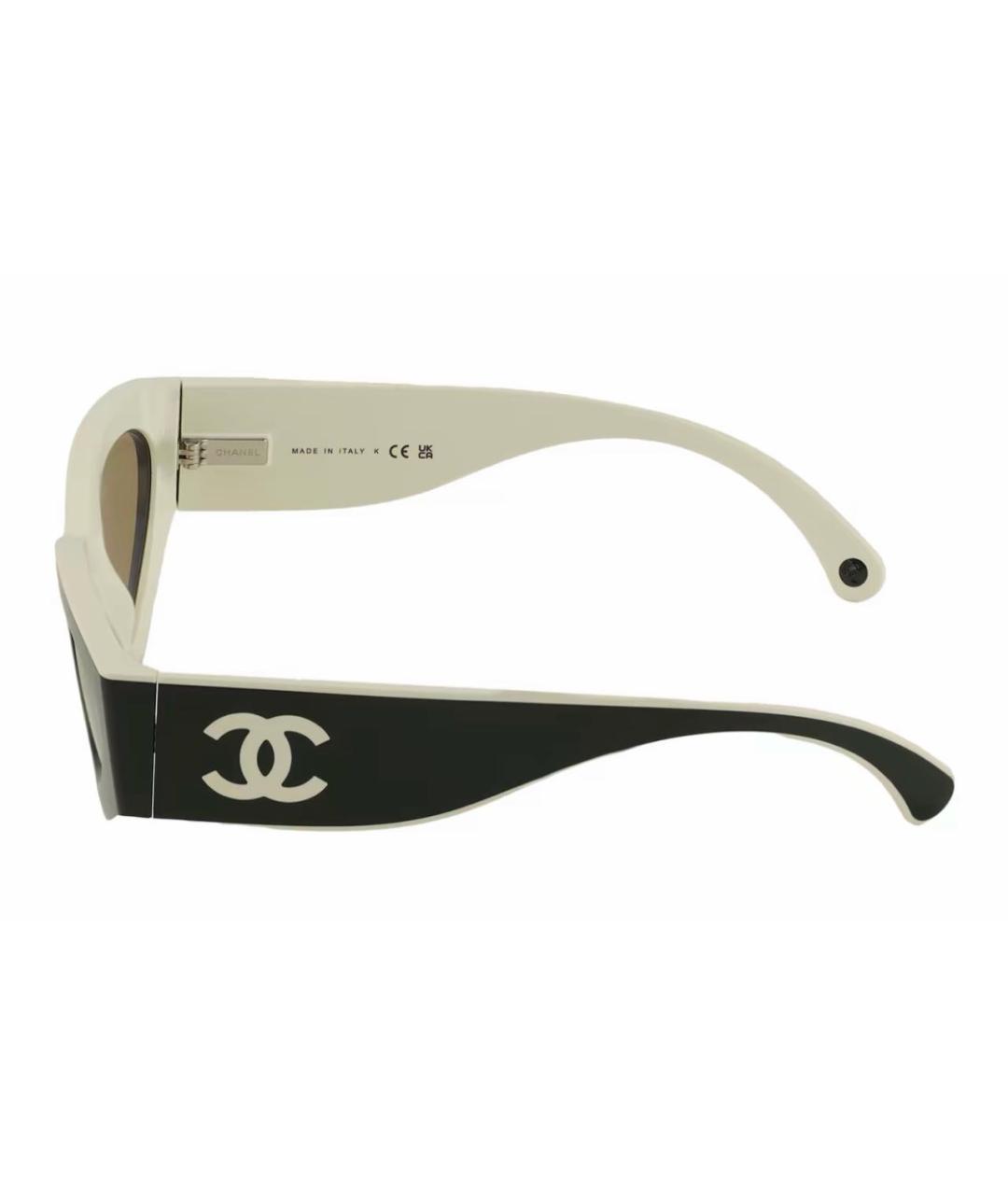 CHANEL Черные пластиковые солнцезащитные очки, фото 2