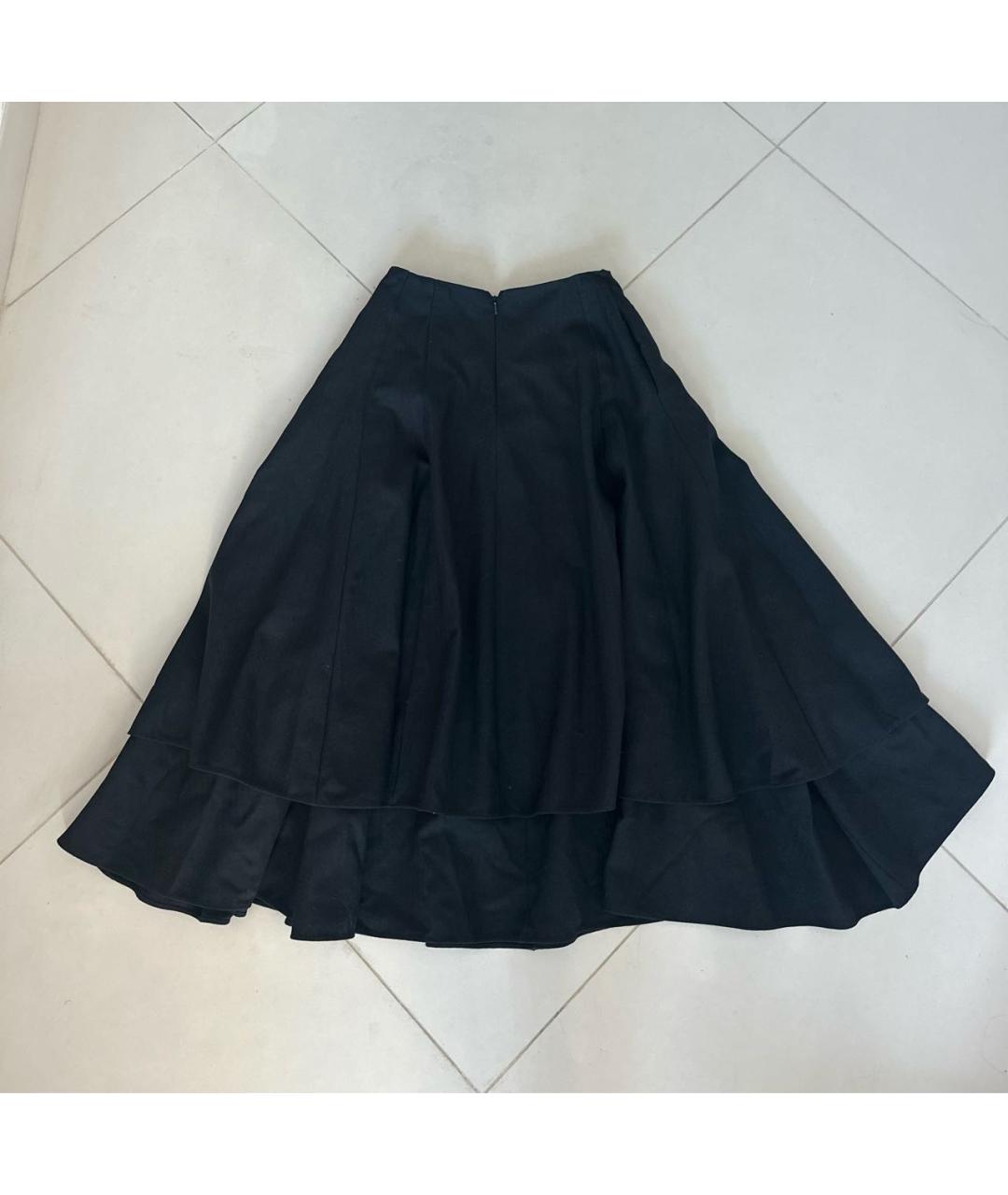 LOEWE Черная шерстяная юбка макси, фото 2