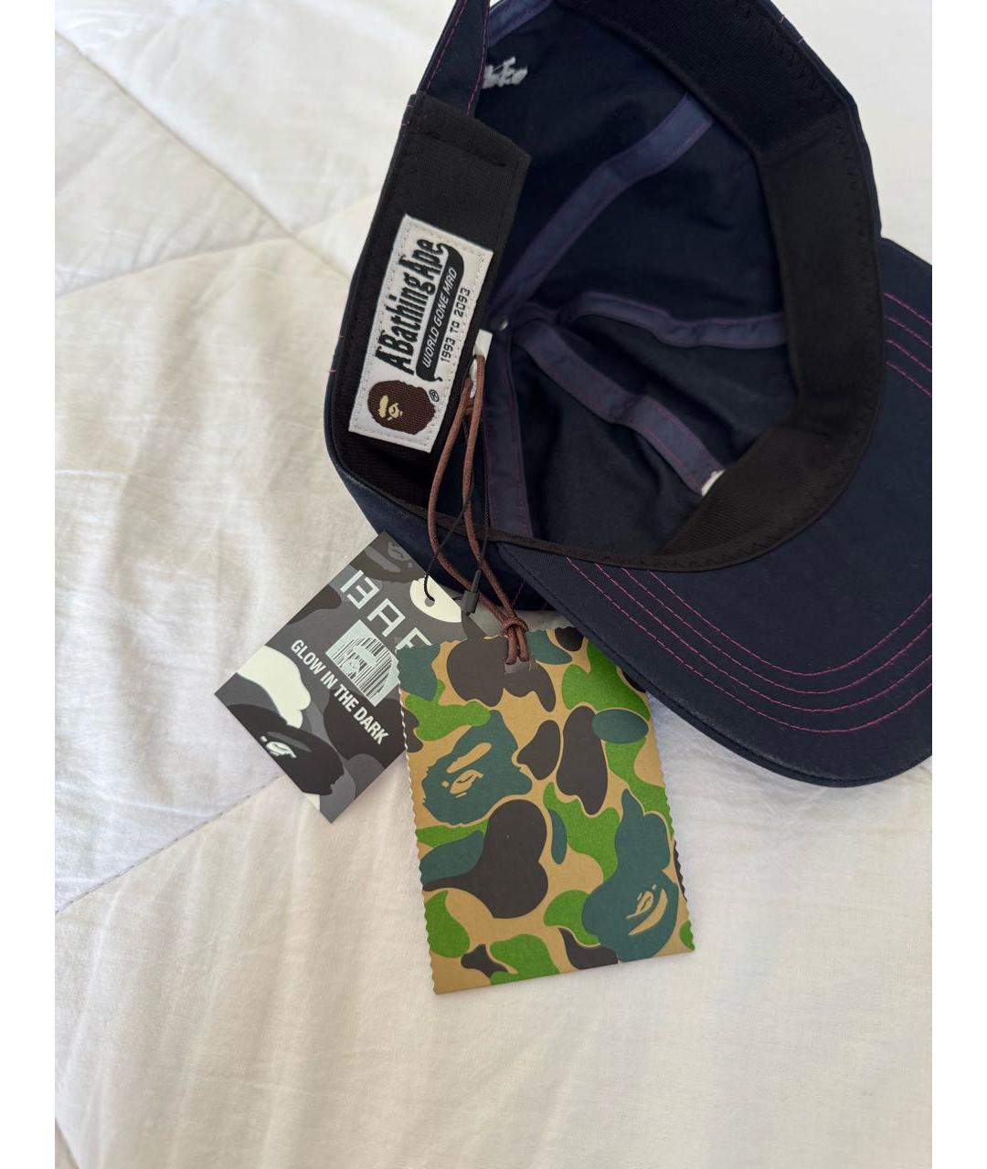 BAPE Темно-синяя хлопковая кепка/бейсболка, фото 3