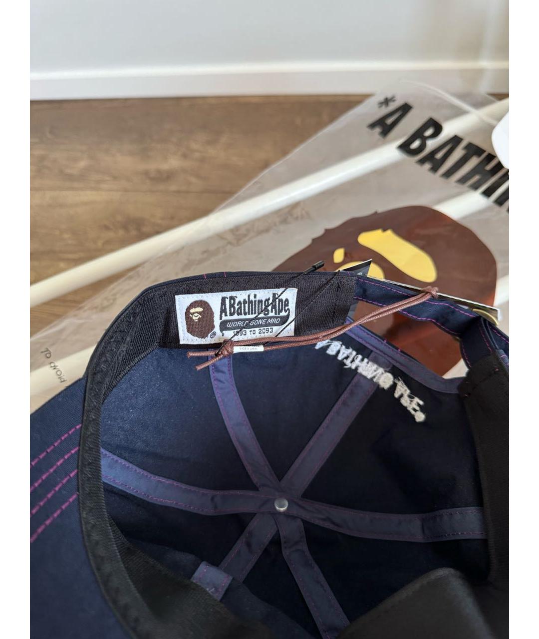 BAPE Темно-синяя хлопковая кепка/бейсболка, фото 5