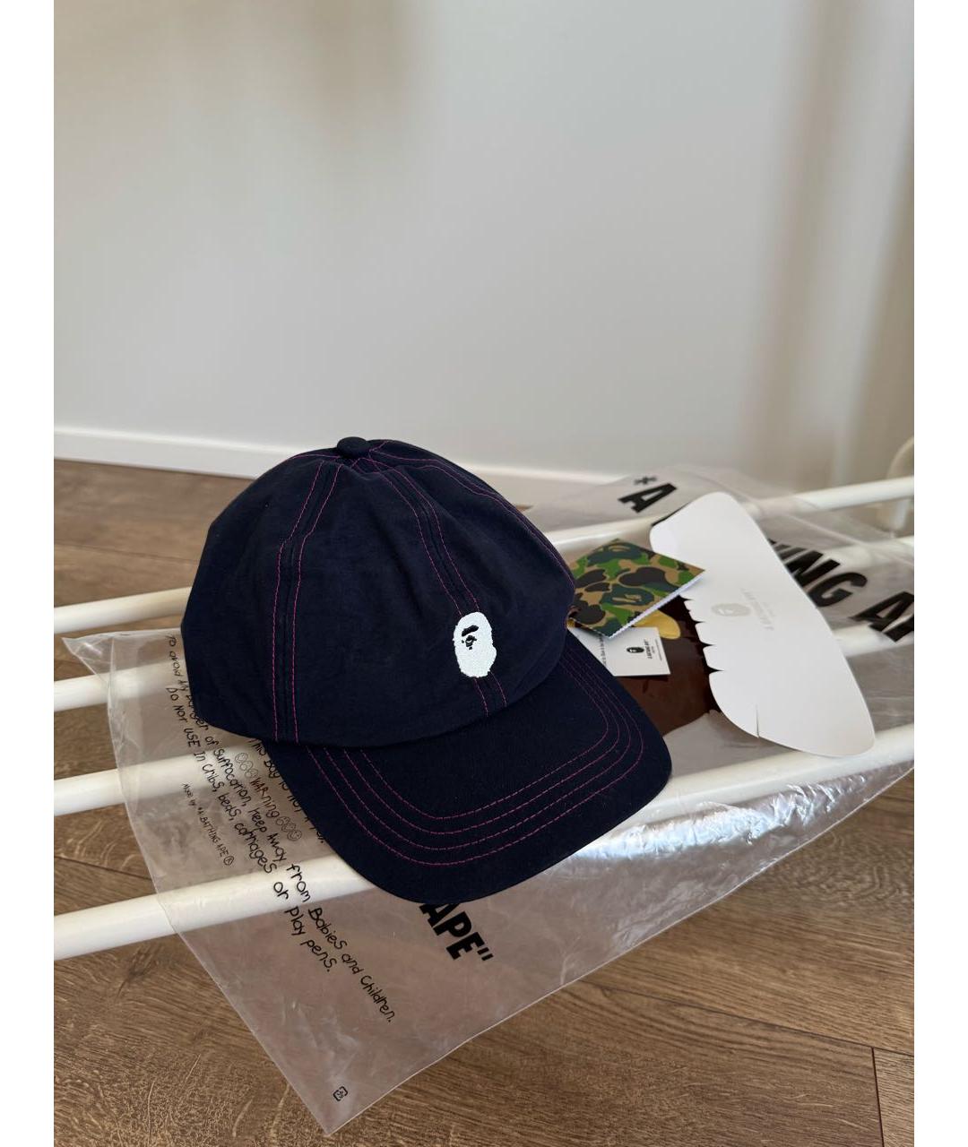 BAPE Темно-синяя хлопковая кепка/бейсболка, фото 7