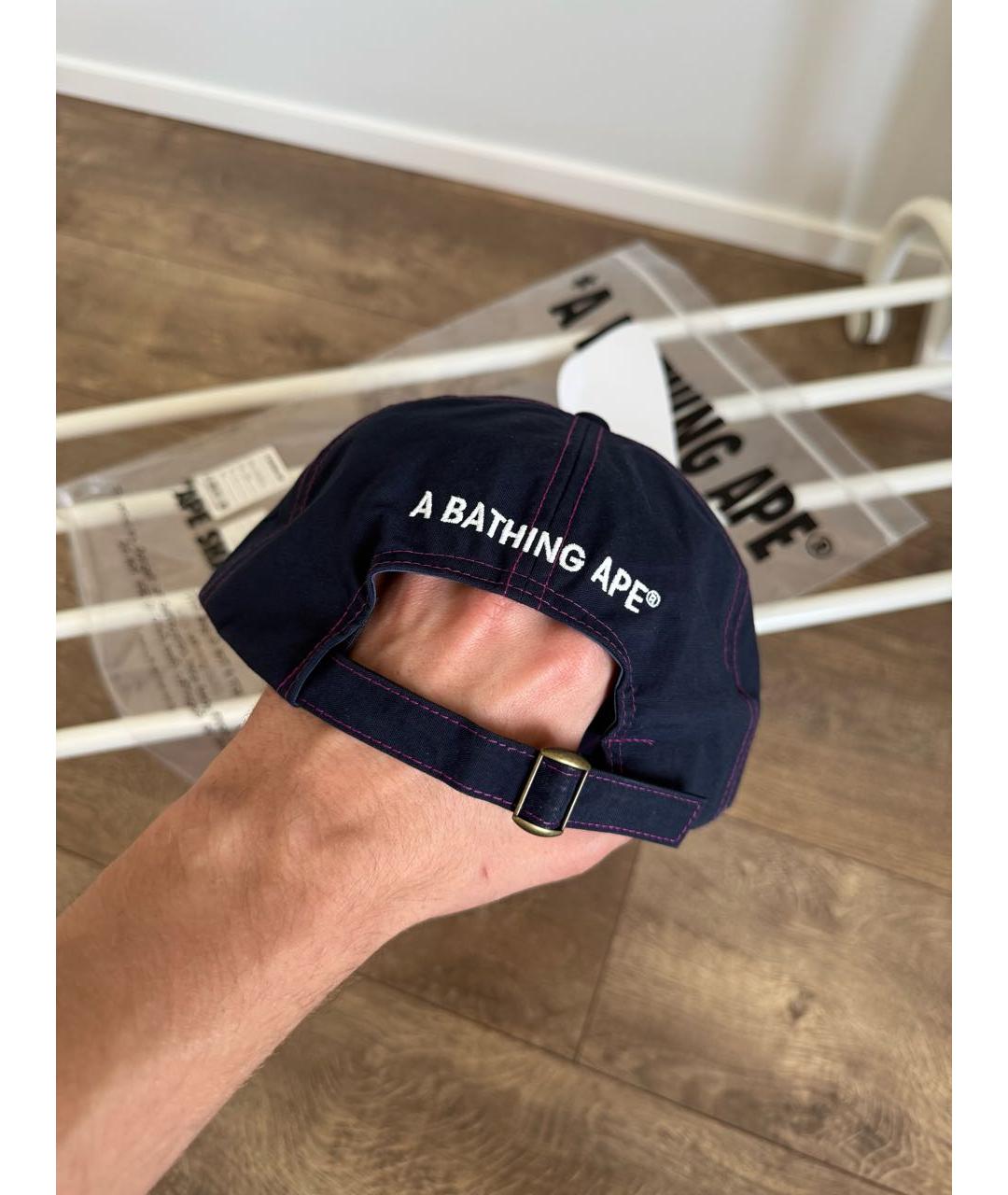 BAPE Темно-синяя хлопковая кепка/бейсболка, фото 4