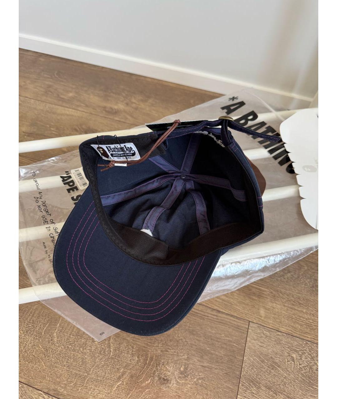 BAPE Темно-синяя хлопковая кепка/бейсболка, фото 6