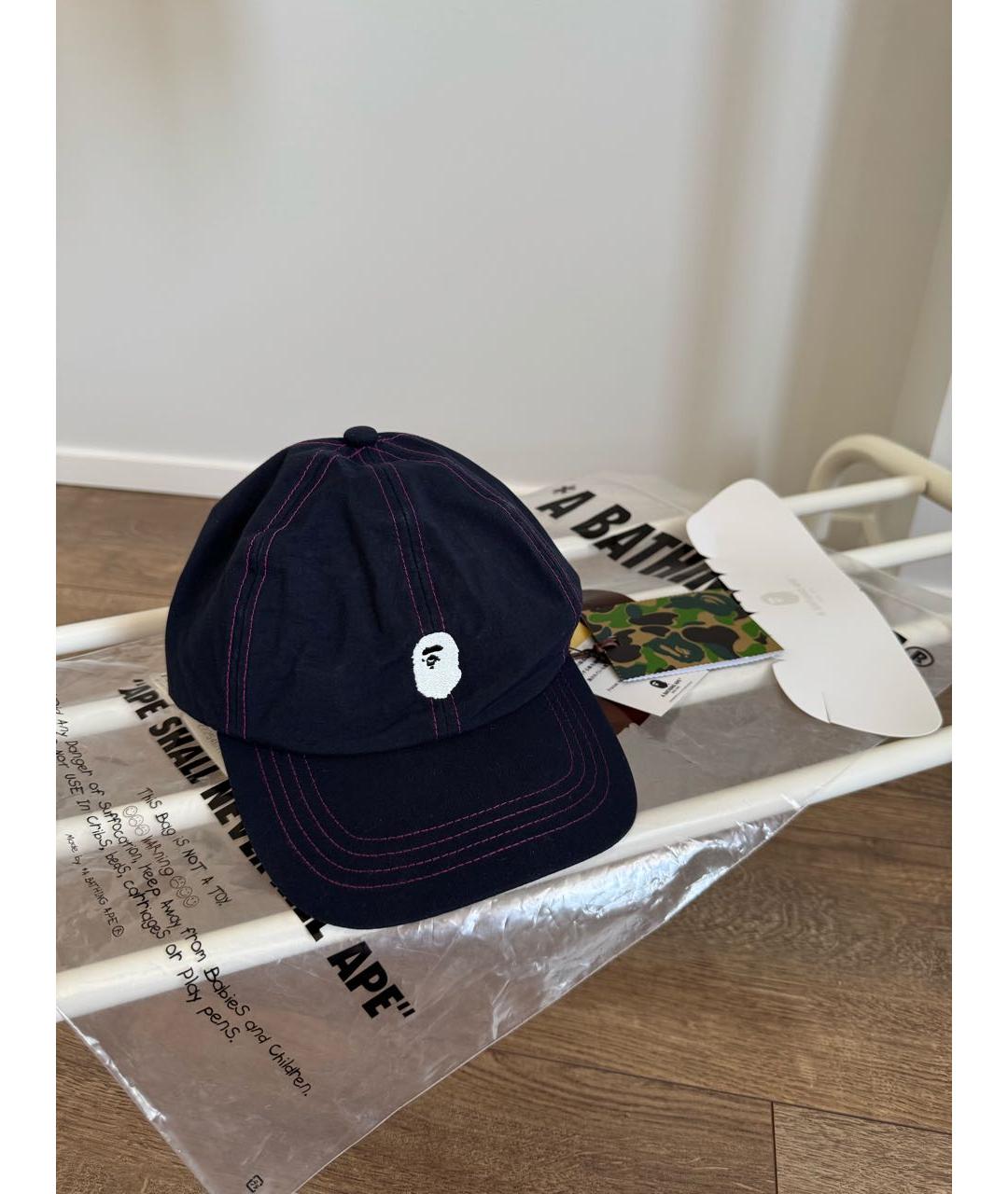 BAPE Темно-синяя хлопковая кепка/бейсболка, фото 2