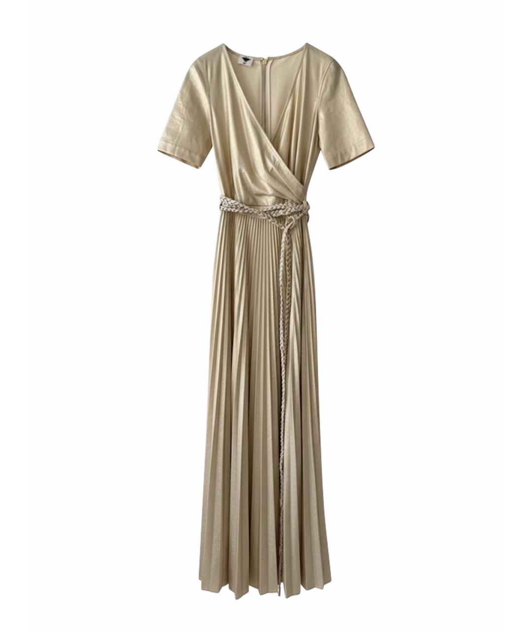 CHRISTIAN DIOR Бежевый сарафан, фото 1