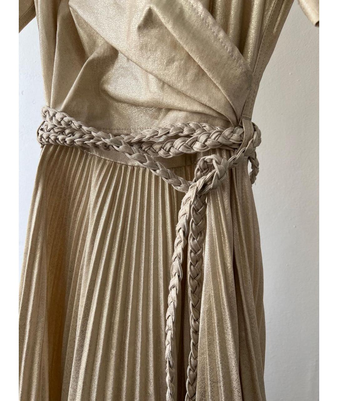 CHRISTIAN DIOR Бежевый сарафан, фото 4