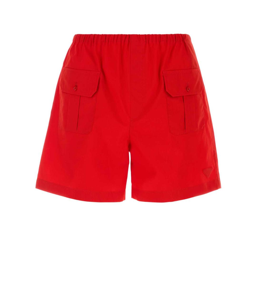 PRADA Красные хлопковые шорты, фото 1