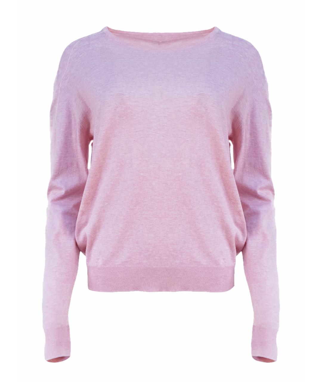 PRADA Розовый хлопковый джемпер / свитер, фото 1