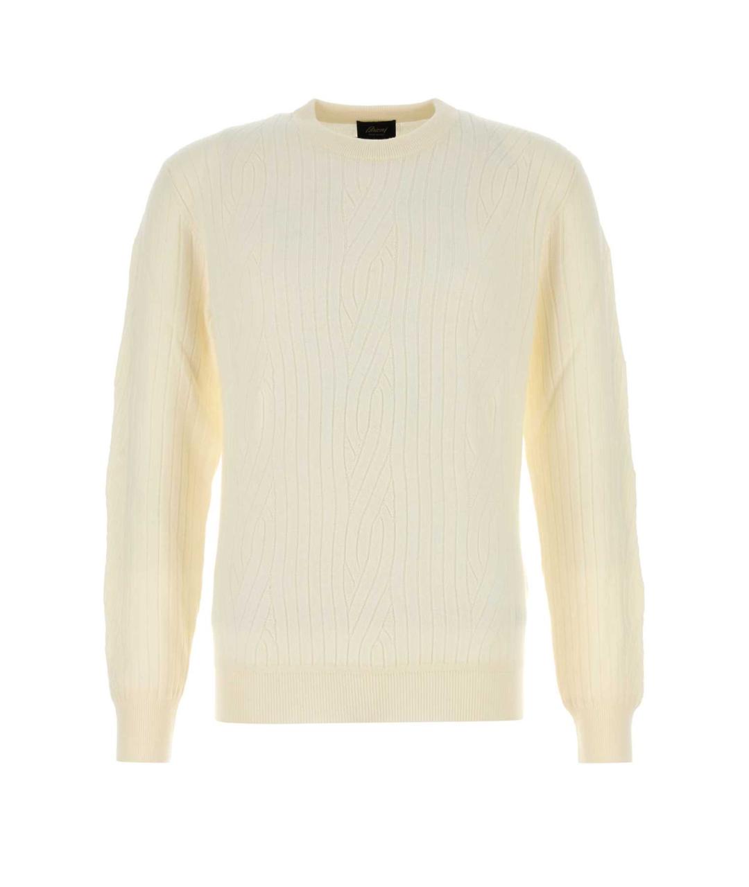 BRIONI Белый шерстяной джемпер / свитер, фото 1