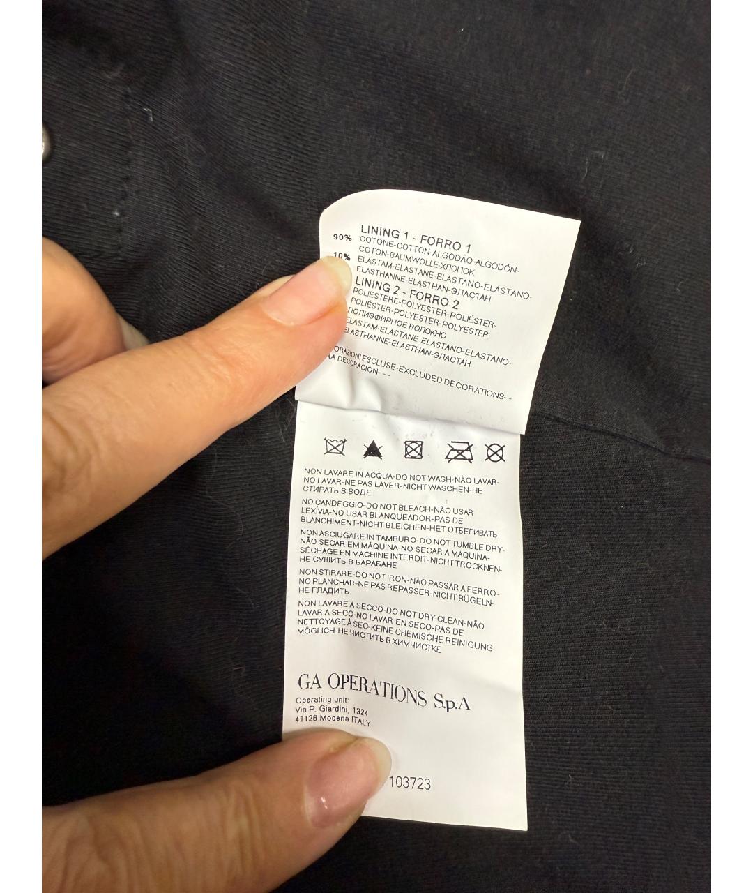 ARMANI JEANS Черная куртка, фото 5