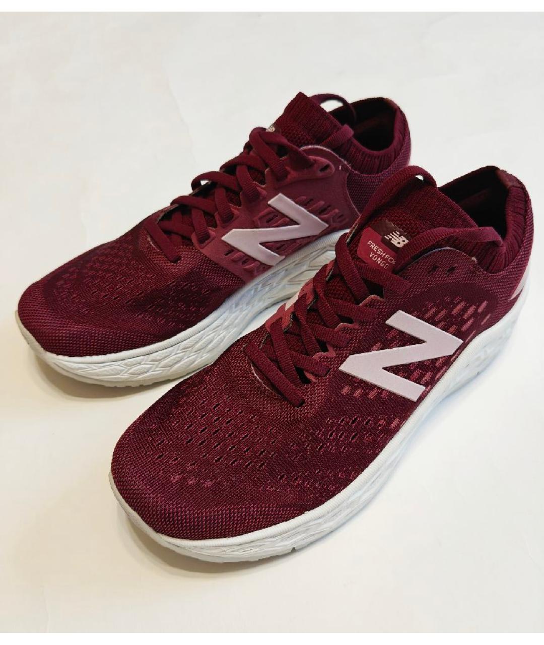 NEW BALANCE Бордовые текстильные кроссовки, фото 5