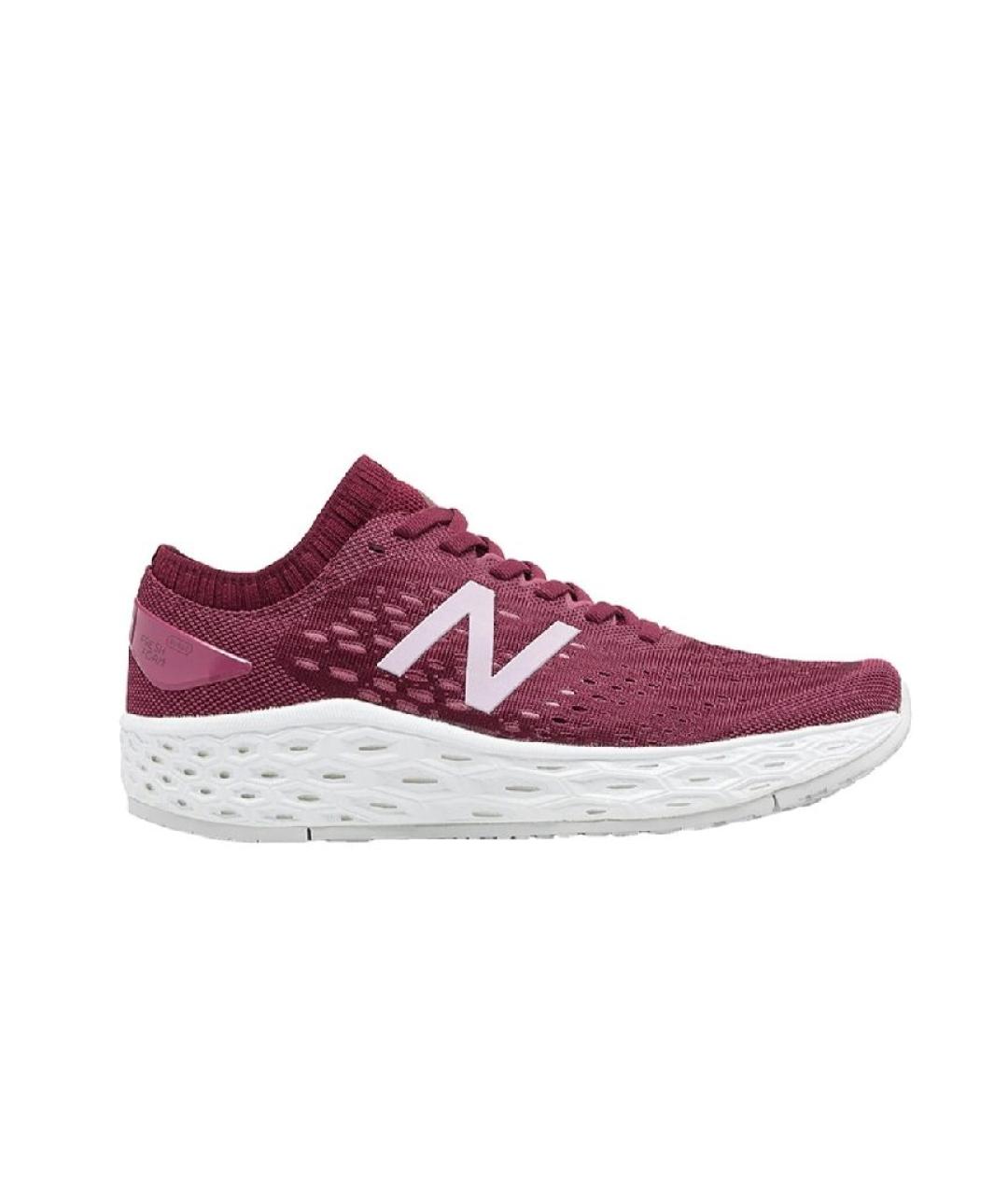 NEW BALANCE Бордовые текстильные кроссовки, фото 1