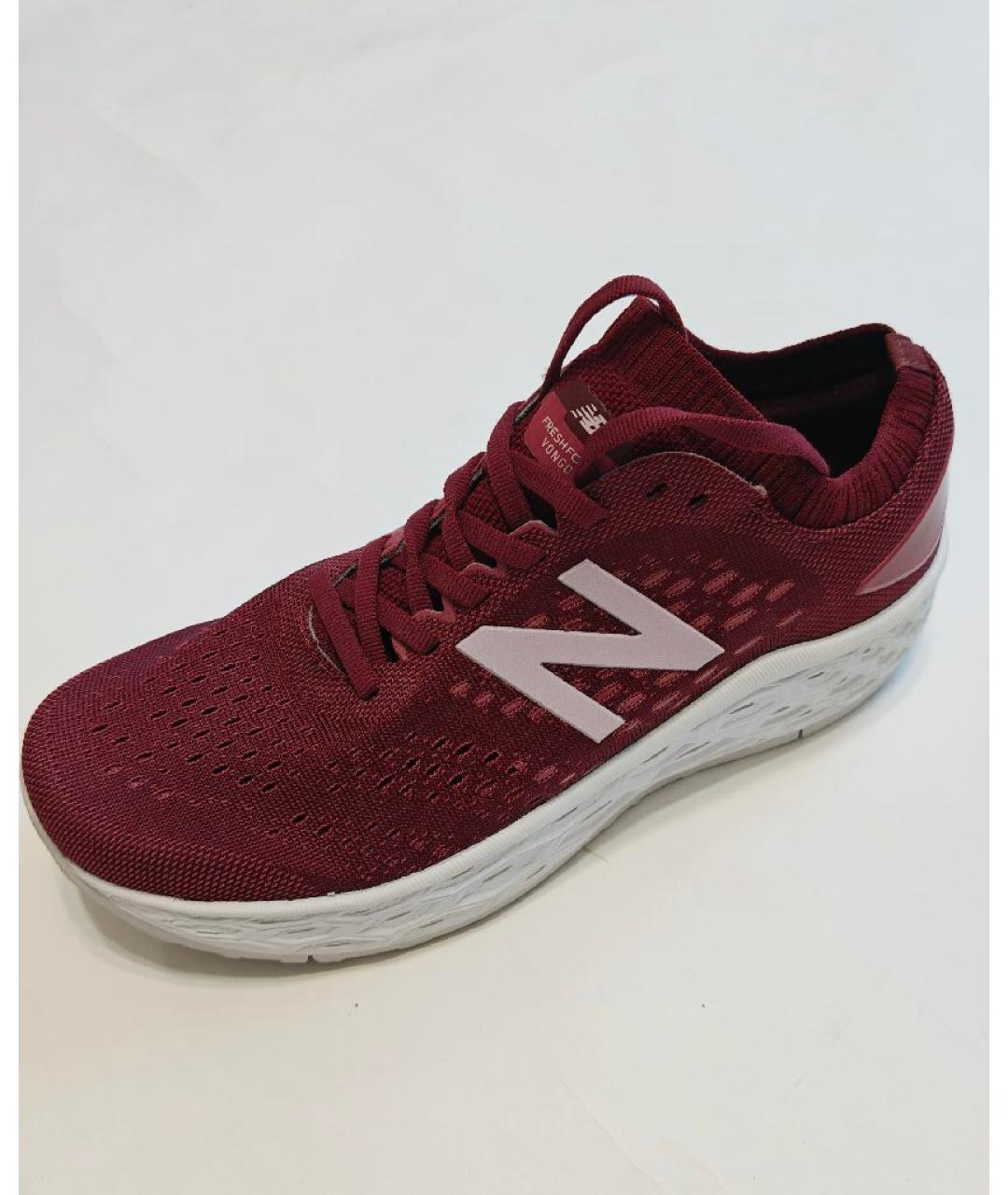 NEW BALANCE Бордовые текстильные кроссовки, фото 4