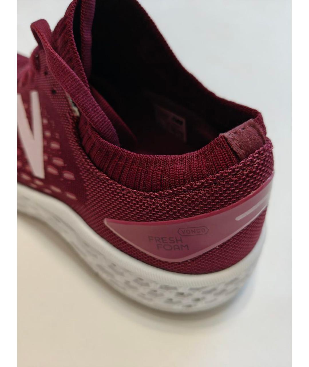 NEW BALANCE Бордовые текстильные кроссовки, фото 7