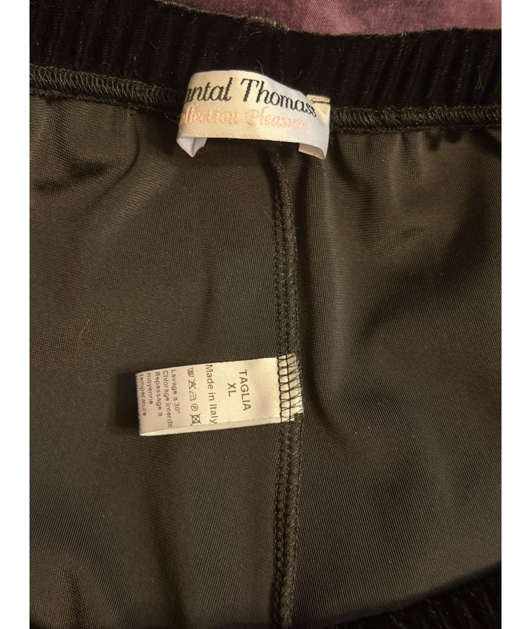 CHANTAL THOMASS Черные полиэстеровые спортивные брюки и шорты, фото 8