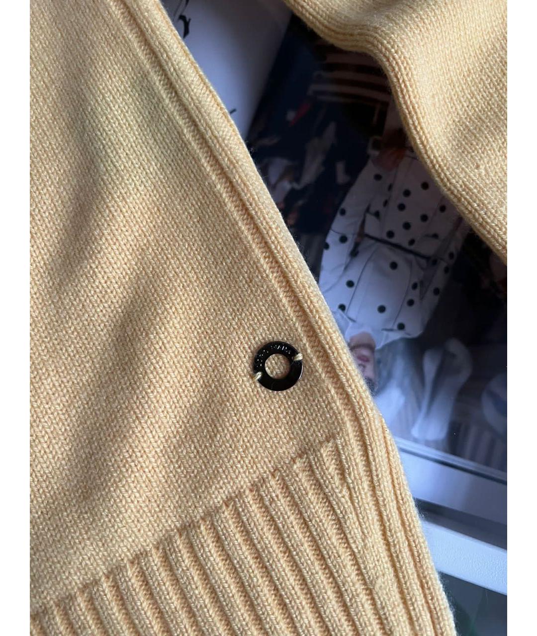 LORO PIANA Желтый кашемировый джемпер / свитер, фото 5