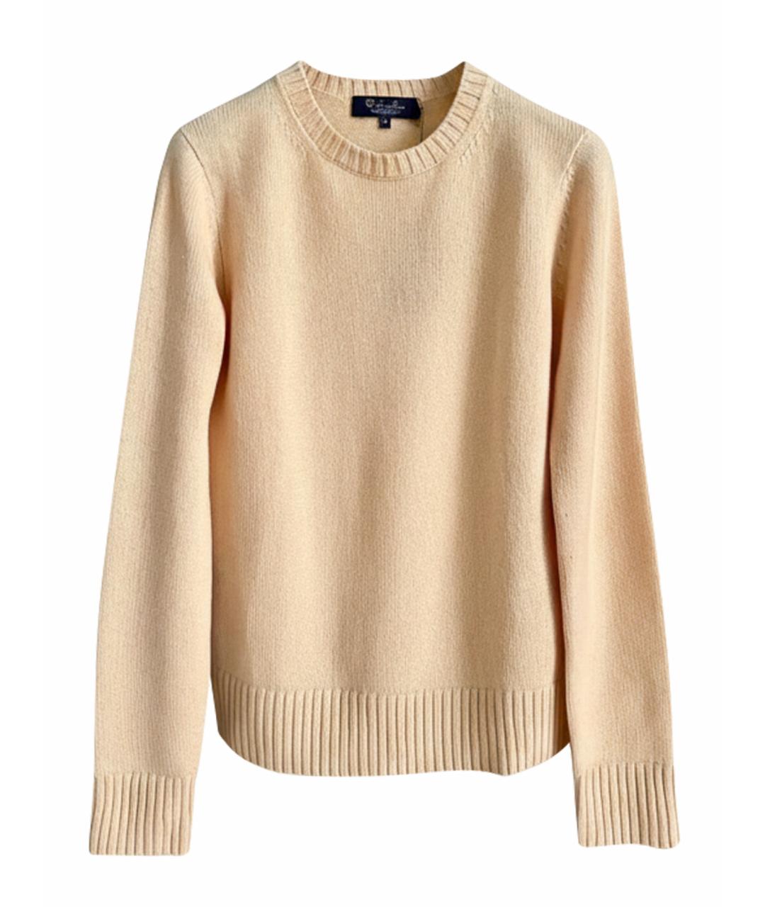 LORO PIANA Желтый кашемировый джемпер / свитер, фото 1