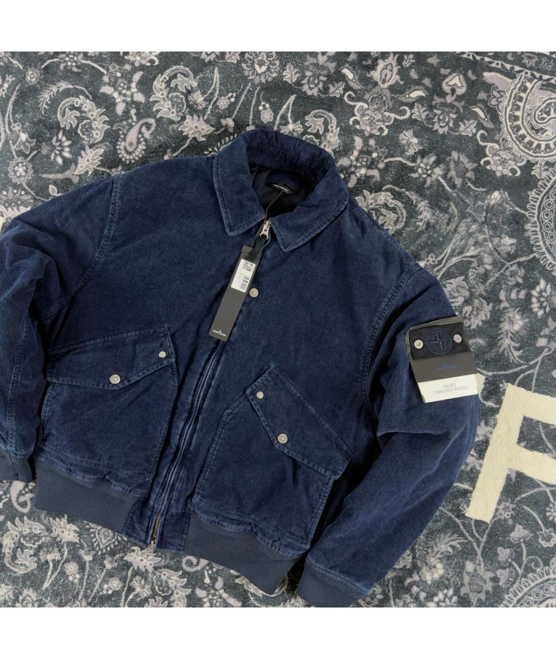 STONE ISLAND Темно-синяя куртка, фото 2