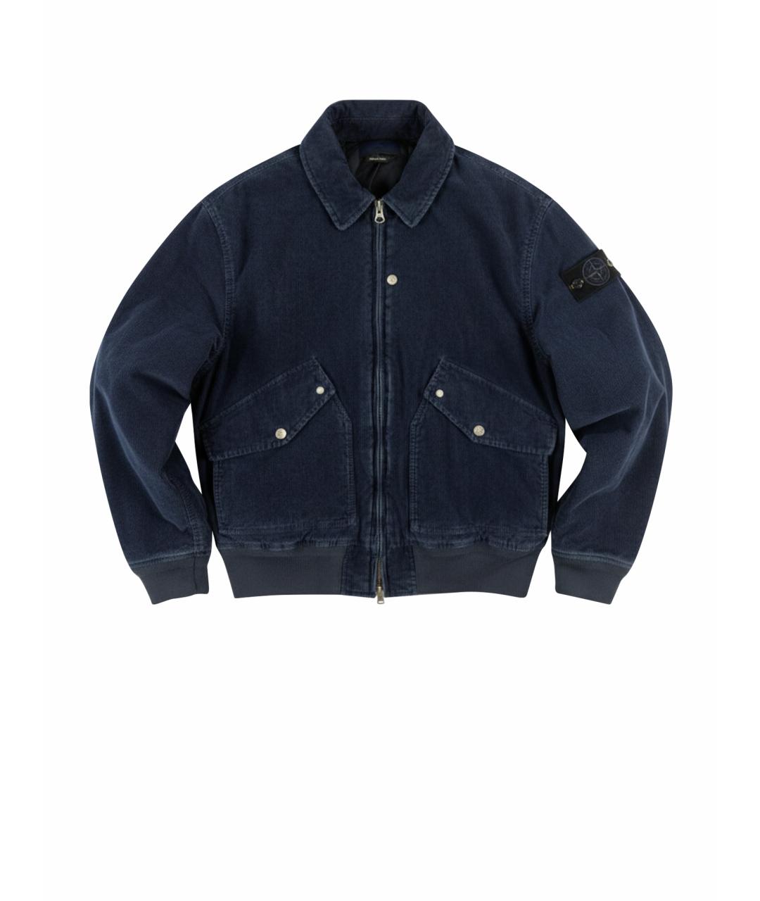 STONE ISLAND Темно-синяя куртка, фото 1
