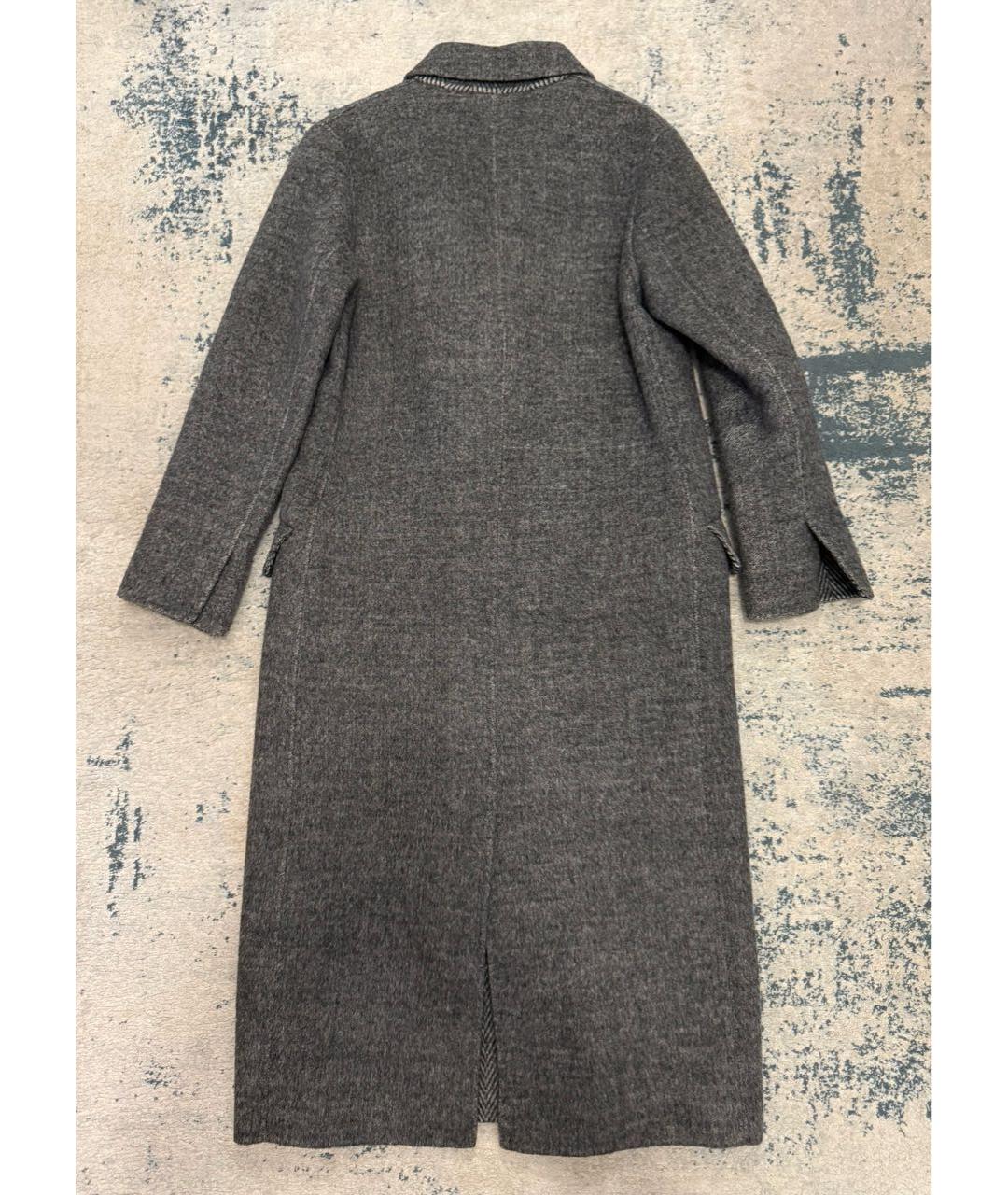 SANDRO Серое шерстяное пальто, фото 2
