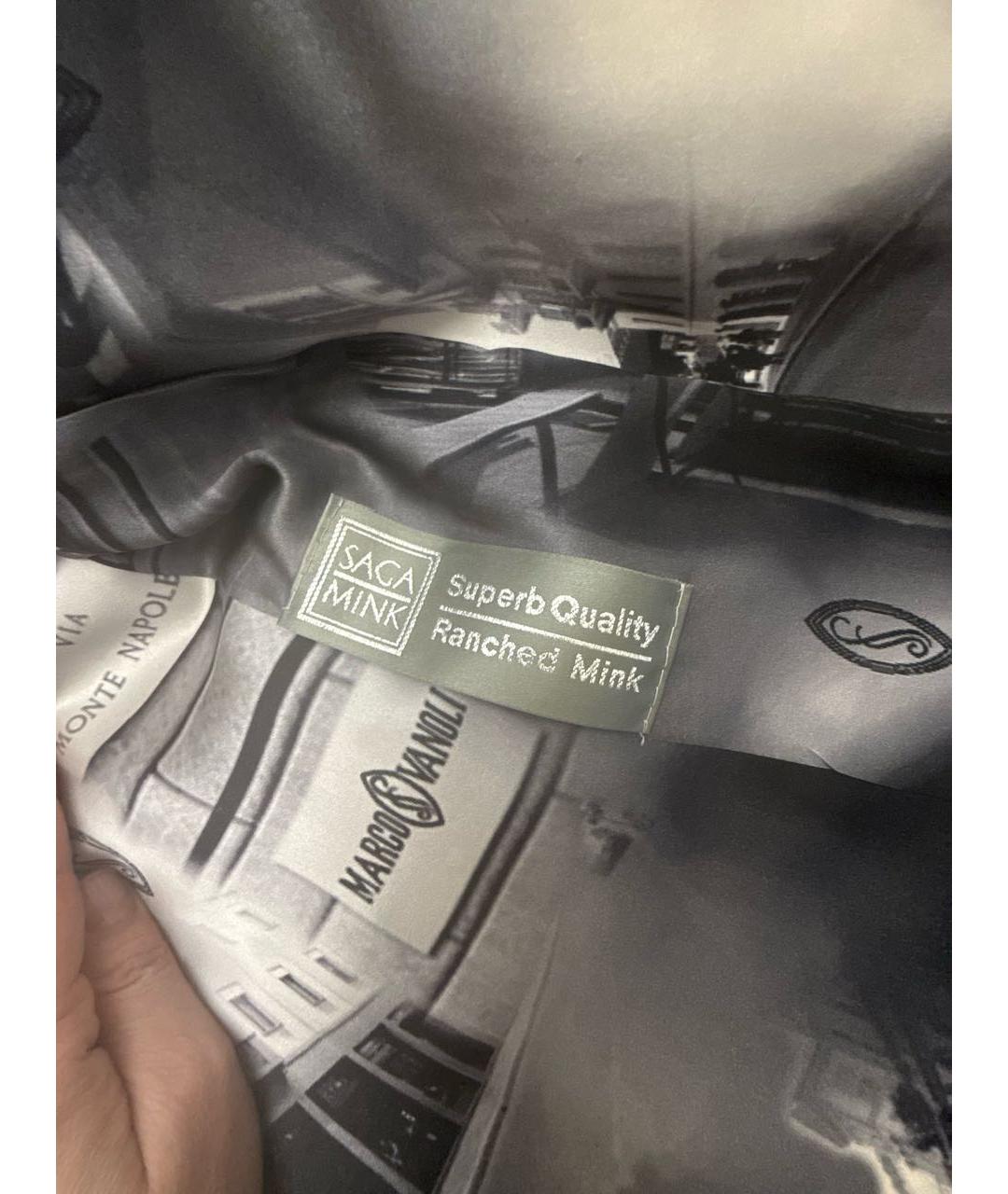 MARCO VANOLI Белая меховая шуба, фото 5