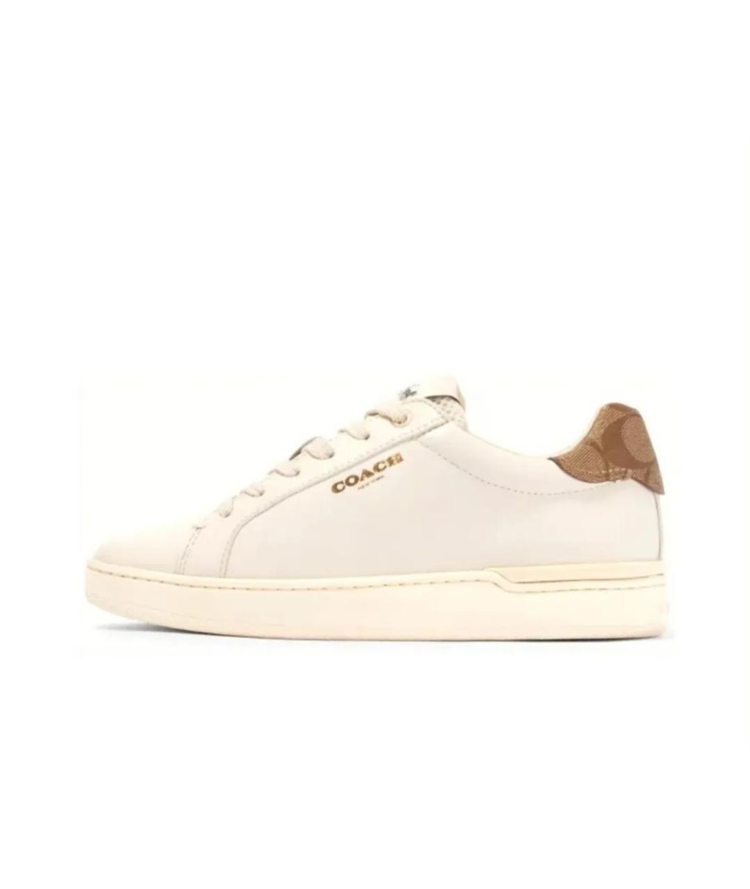COACH Белые кожаные кеды, фото 3