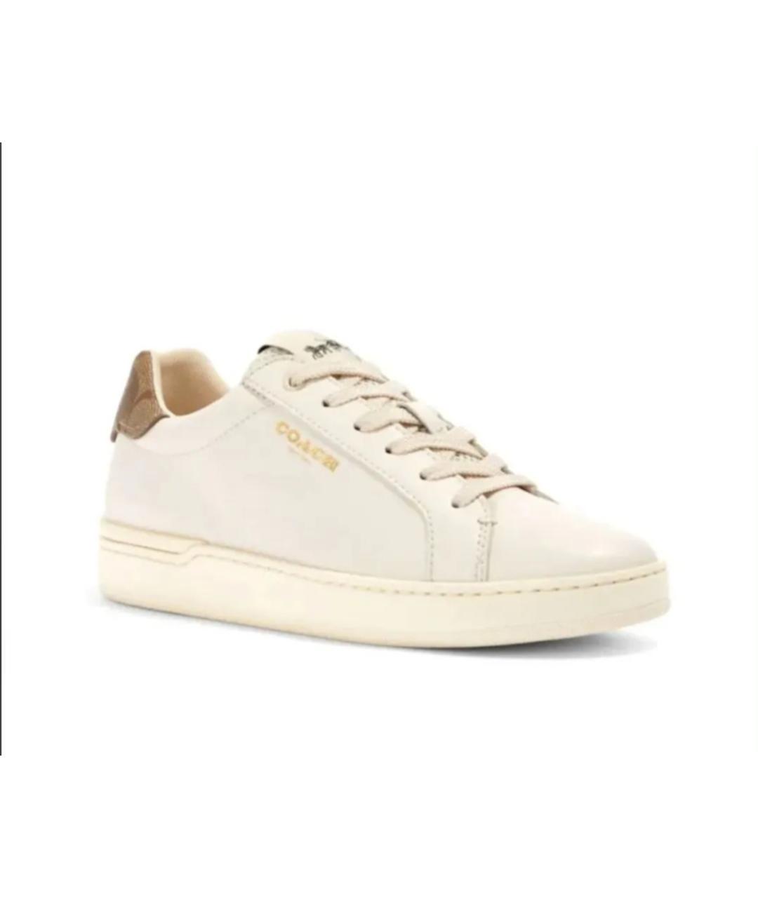 COACH Белые кожаные кеды, фото 2